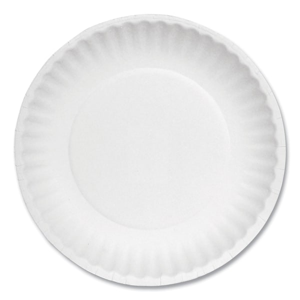 Ajm Packaging Paper Plate, 6", White, PK1000 - 40111