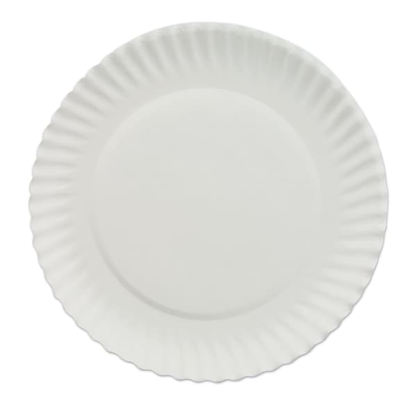 Ajm Packaging Paper Plate, 6", White, PK1000 - 40111