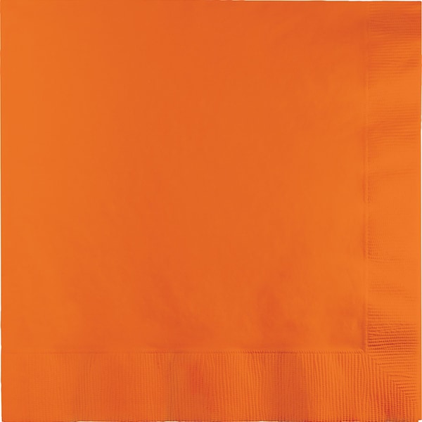 Touch Of Color Sunkissed Orange Dinner Napkins 3 ply, 8.5"x8", 250PK - 59191B