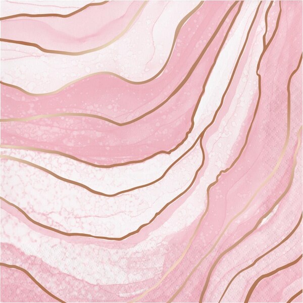 Omg Rose All Day Geode Napkins, 16PK - OM1574738