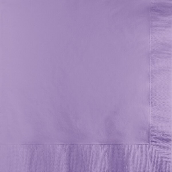 Touch Of Color Luscious Lavender Dinner Napkins 3 ply, 8.5"x8", 250PK - 59193B