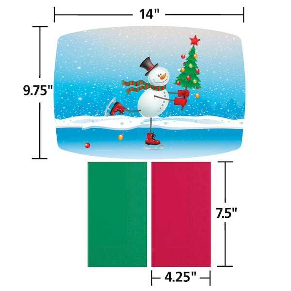Hoffmaster Seasonal Placemat and Napkin Combo Packs PK 500 PK - 856796