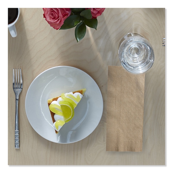 Tork Tork Natural Dinner Napkin, 1/8 Fold 1-ply, 17" x 15", 12 x 250 napkins, N5186 - N5186