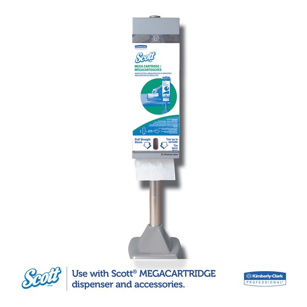 Scott MegaCartridge Napkins, 1-Ply, 8 2/5 x 6 1/2, White, PK5250, 5250PK - 98908