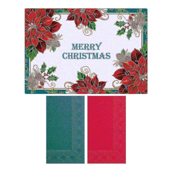 Hoffmaster Seasonal Placemat and Napkin Combo Packs PK 500 PK - 856794
