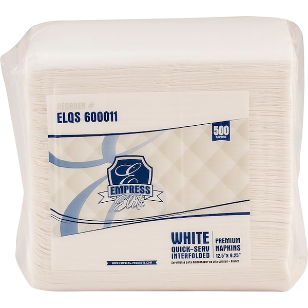Empress Elite Dispenser Napkin, Interfold, 1 Ply, PK6000 - ELQS 600011