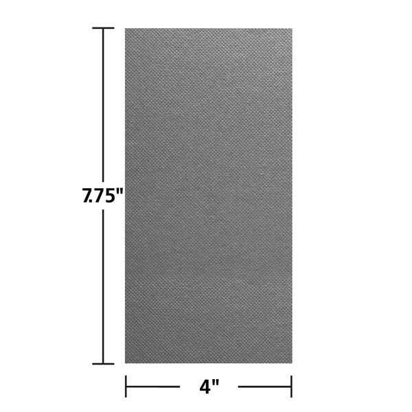 Hoffmaster 8" x 4" FashnPoint Slate Gray Dinner Napkins PK 800 - 200120