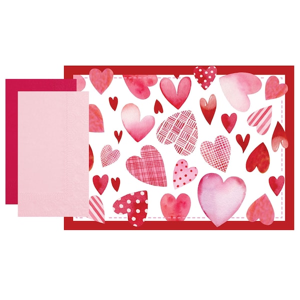 Hoffmaster Seasonal Placemat and Napkin Combo Packs 500 PK - 856781