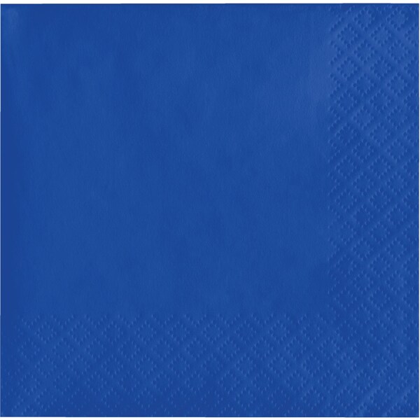 Touch Of Color Cobalt Blue Beverage Napkins, 5"x5", 1200PK - 319024