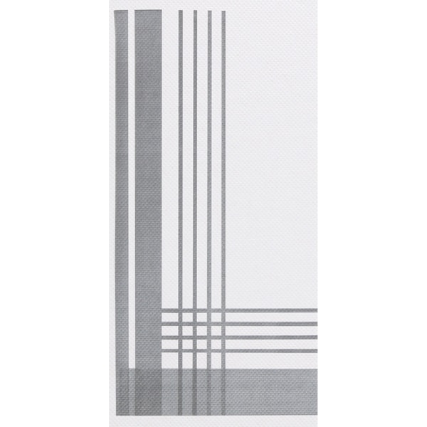 Fashnpoint 8" x 4" FashnPoint Slate Gray Plaid Dinner Napkins PK 800 - FP1123