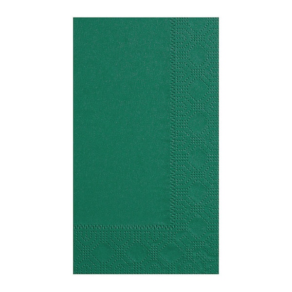 Hoffmaster Green Dinner Napkin, 2 Ply, 1/8 Fold, PK125 - 180537