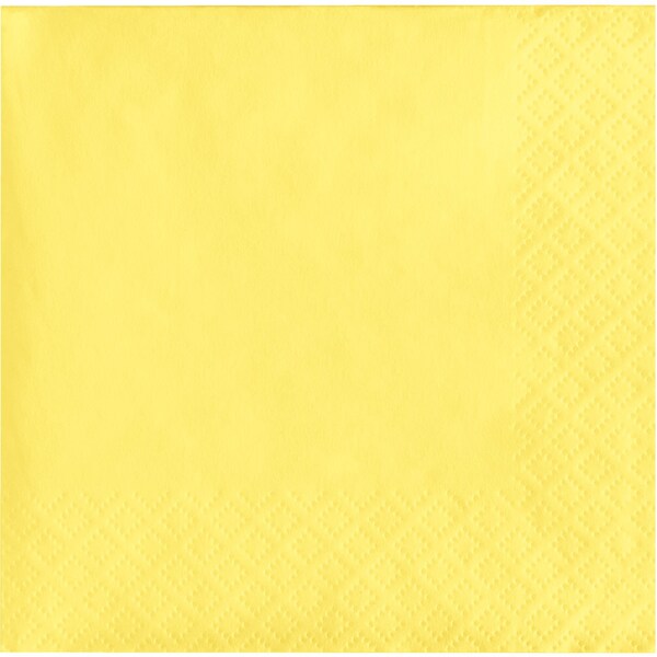 Touch Of Color Mimosa Yellow Beverage Napkins, 5"x5", 500PK - 57102B