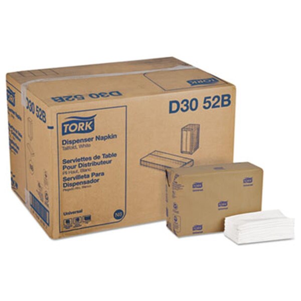 Sca Tissue North America Universal Betsy Tall-Fold Napkins, White - D3052B