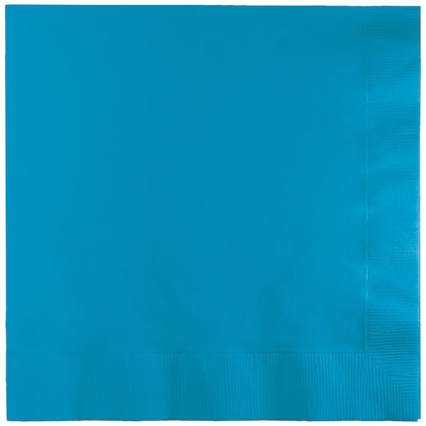 Touch Of Color Turquoise Blue Napkins 3 ply, 6.5", 500PK - 583131B