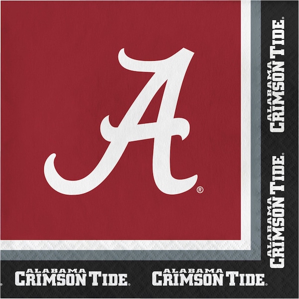 Ncaa 6.5" University of Alabama Napkins PK240, 240PK - 660697