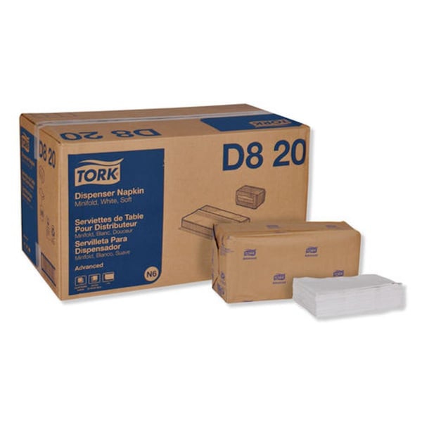Kd Estanteria TRK 13 x 12 in. 1-Ply Advanced Soft Minifold Dispenser Napkins; White, 6000PK - KD3748044