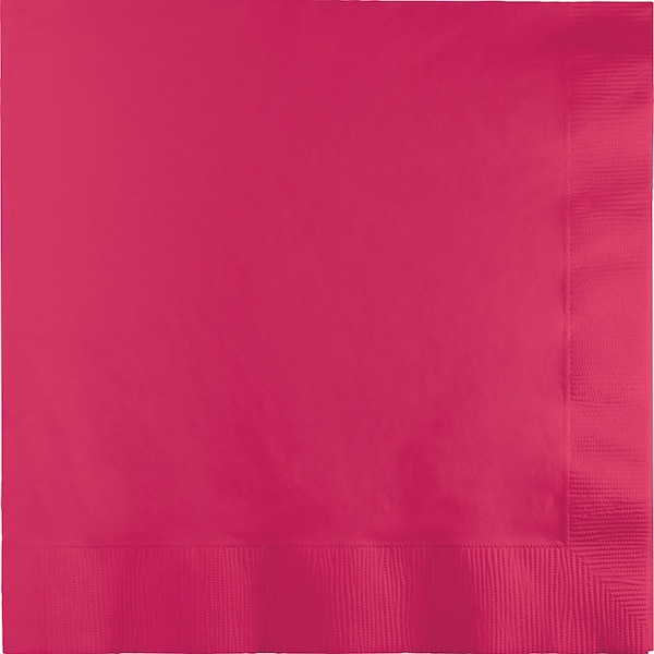 Touch Of Color Hot Magenta Pink Napkins 3 ply, 6.5", 500PK - 58177B