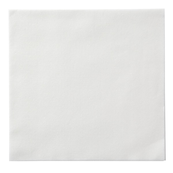 Linen-Like 8.5" x 8.5" Linen-Like White Dinner Napkins 300 PK - 120053