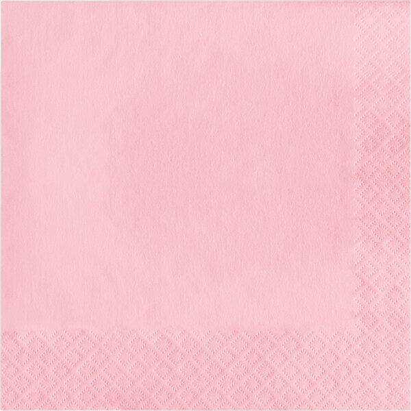 Touch Of Color 6.5" x 6.5" Classic Pink Napkins 600 PK - 139190135