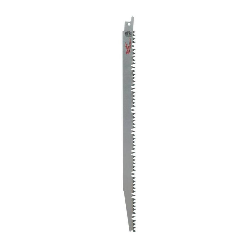 Milwaukee 12 pulgadas 5 TPI Hoja de sierra sable para poda (1 pieza) - 48-00-1305