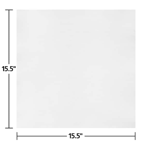 Fashnpoint 15.5" x 15.5" FashnPoint White Dinner Napkins Flat Pack PK 750 PK - FP1300