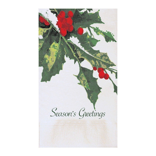 Hoffmaster 7.5" x 4.25" Seasonal Printed Dinner Napkins PK 1000 PK - 831216