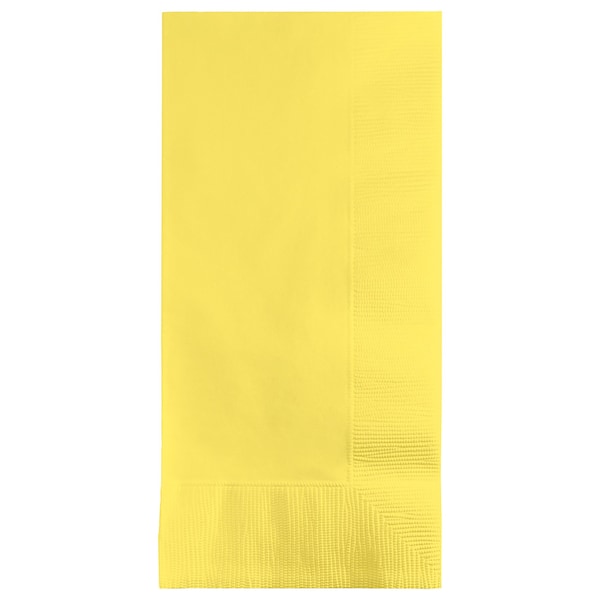 Touch Of Color 4" x 8" Mimosa Yellow Dinner Napkins 600 PK - 67102B
