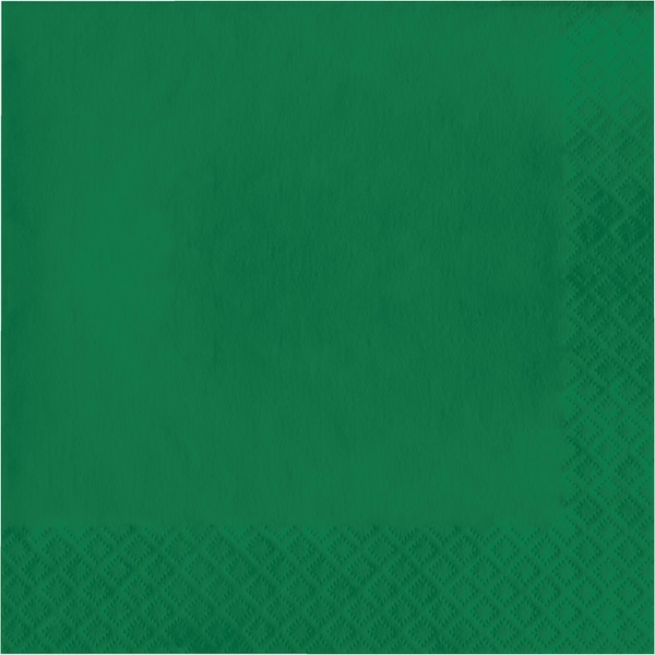 Touch Of Color 6.5" x 6.5" Emerald Green Napkins 600 PK - 139184135