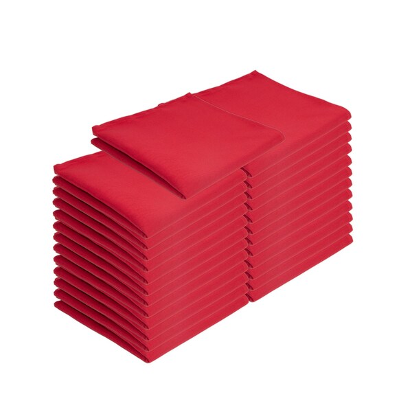 Monarch Brands Poly Spun Napkins , Red, 300PK - NAP-R-SPUN-CS