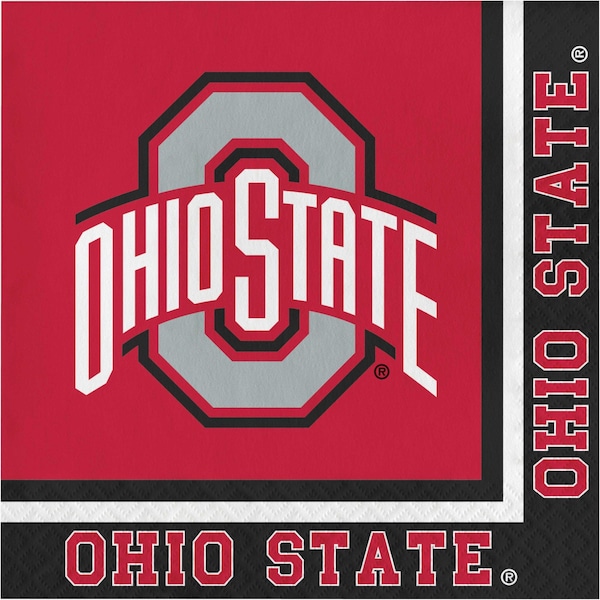 Ncaa 6.5" Ohio State University Napkins PK240, 240PK - 318562
