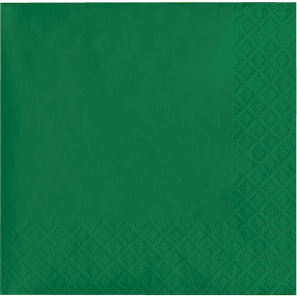 Touch Of Color Emerald Green Beverage Napkins, 5"x5", 600PK - 139184154