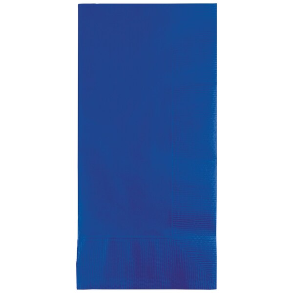Touch Of Color 4" x 8" Cobalt Blue Dinner Napkins 600 PK - 673147B