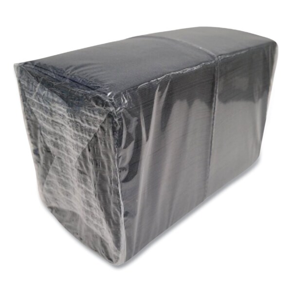 Morcon Tissue Morsoft Beverage Napkins, 2-Ply, 9 x 9.5, Black, 1000PK - VT522