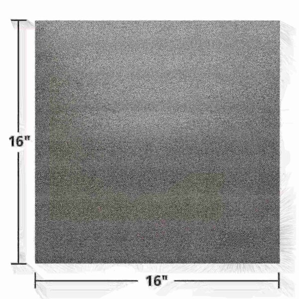 Hoffmaster 15.5" x 15.5" FashnPoint Slate Gray Dinner Napkins Flat Pack PK 750 - FP1320