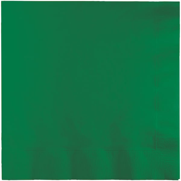 Touch Of Color Emerald Green Dinner Napkins 3 ply, 8.5"x8", 250PK - 59112B
