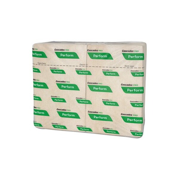 Cascades Tissue Group Cascades, Perform Interfold Napkins, 1-Ply, 6 1/2 X 4 1/4, Natural, 6016PK - T411