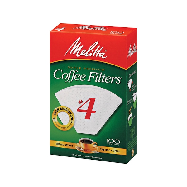 Melitta Melitta 12 cups White Cone Coffee Filter 100 pk - 624102
