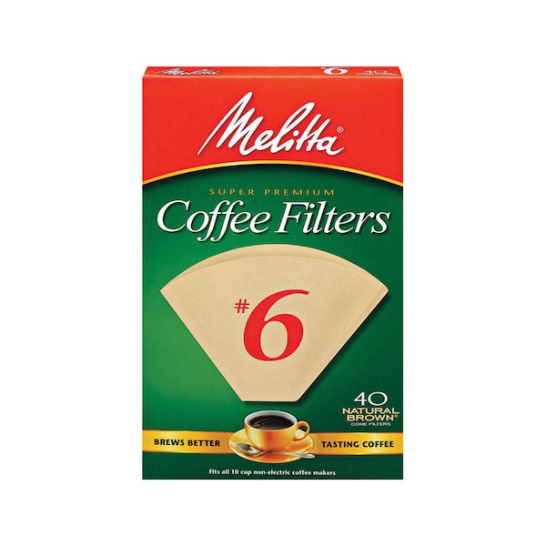 Melitta Melitta 10 cups Brown Cone Coffee Filter 40 pk - 626412