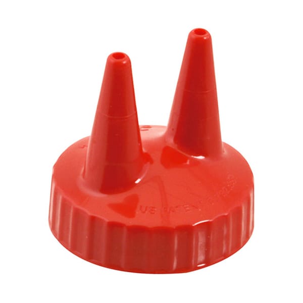 Vollrath Ketchup Lid -  Double Tip, Red - 2200-02