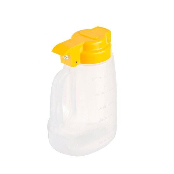 Tablecraft Option Dspnsr, Clrfd Pp, Plst Ylw Top, 32OZ - PP32Y