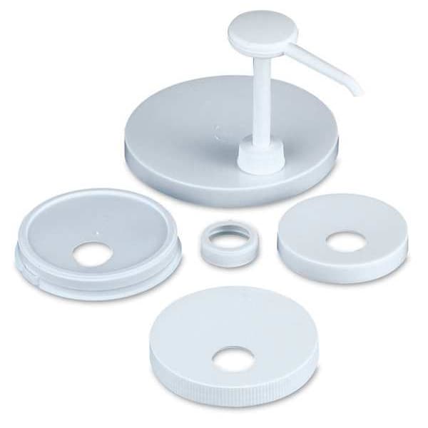 San Jamar Condiment Pump, 2x8x10White - P7310GR