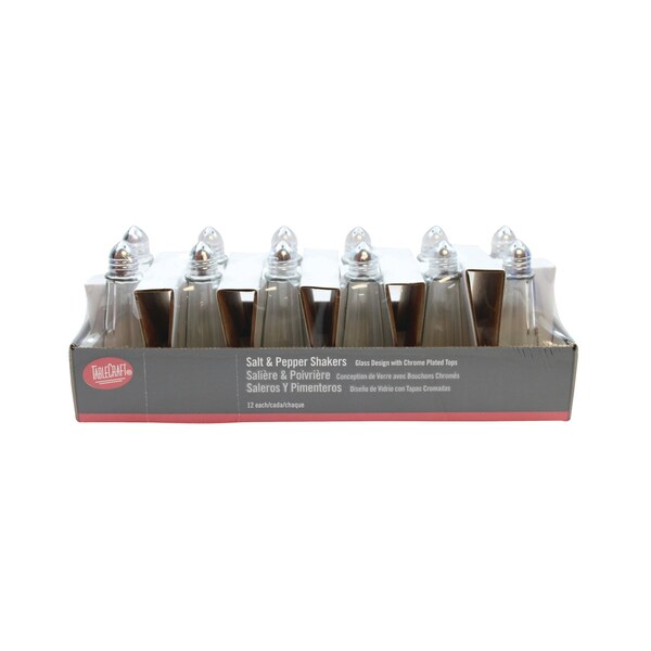 Tablecraft Tablecraft 1 oz. Eiffel Tower Salt And Pepper Chrome Top Shaker, PK48 - C83-12