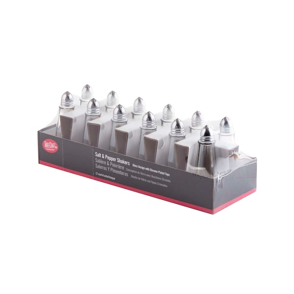 Tablecraft Tablecraft 1 oz. Eiffel Tower Salt And Pepper Chrome Top Shaker, PK48 - C83-12