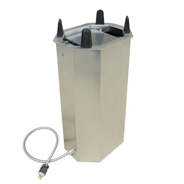 Lakeside Heated Drop-In Oval Plate Dispenser; 9-1/2"x12-3/4" to 10-1/4"x13-1/2" - V6013