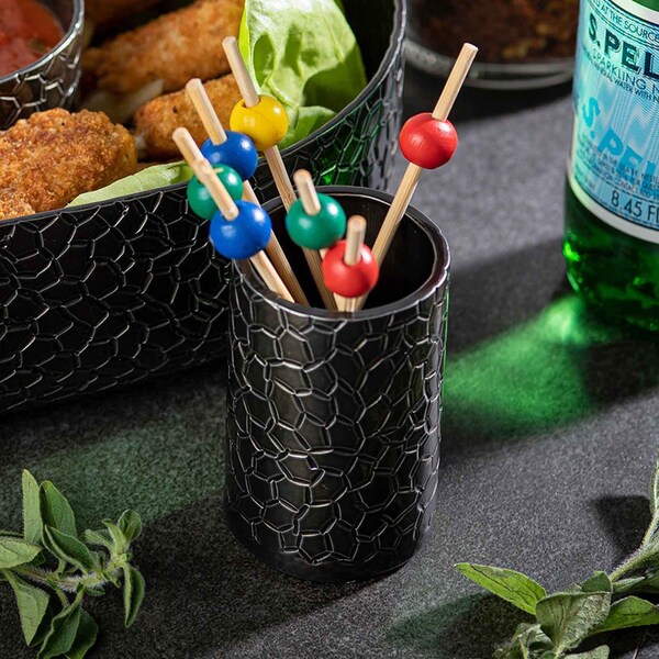 Tablecraft Sugar Tube Holder, Round, Black Finish - 10739