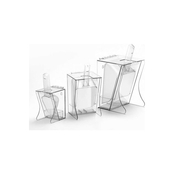 Cal Mil Plastics Cal-Mil Freestanding Ice Scoop Holder 64 Oz. Polycarbonate 7-1/2"W x 6-7/8"D x 13"H - 792