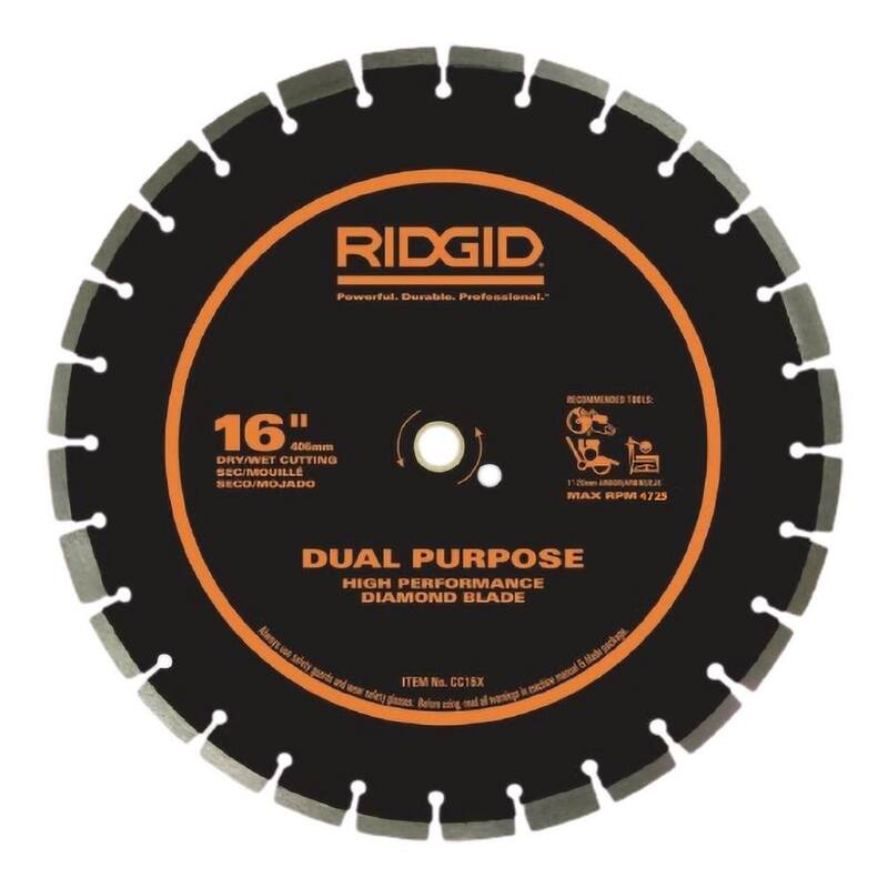 RIDGID 16 pulgadas Sierra de empuje multifunción con hoja de diamante - HD-CC16X