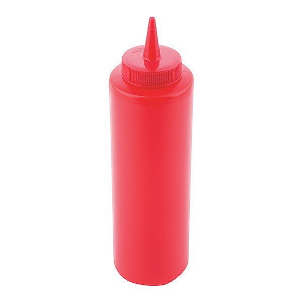 Tablecraft Ketchup Sqz Bottle, 38mm, Red, 12OZ, PK12 - 112K