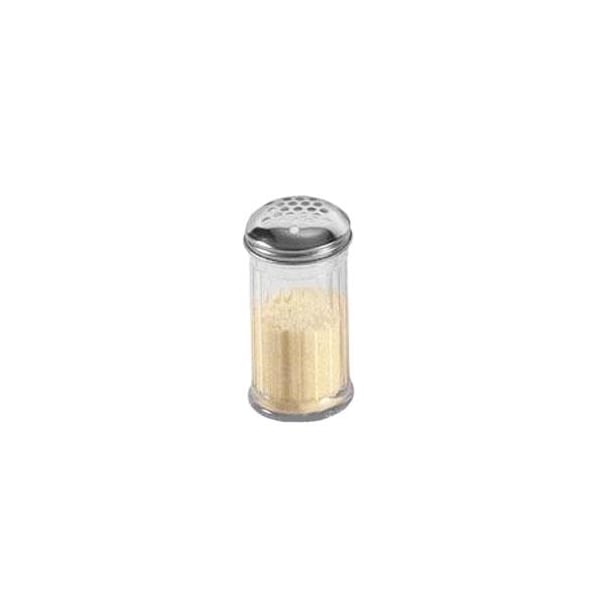 American Metalcraft 12 oz SAN Cheese Shaker w/Extra Large Hole Top - SAN319