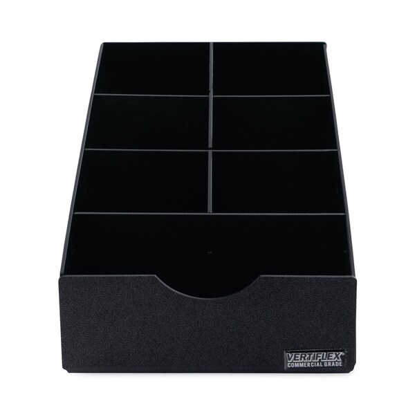 Vertiflex Commercial Grade Condiment Caddy, 8 3/4x16x5 1/4, Black - VFCC-169